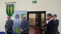 Wystąpienie  wójta  gminy Strzelce na odprawie rocznej w KPP Kutno