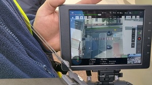ekran sterujący drona