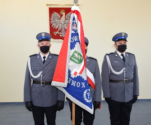 sztandar Komendy Powiatowej Policji w Kutnie