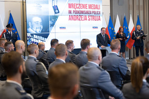 uroczystość nadania medalu im. podkomisarza Policji Andrzeja Struja