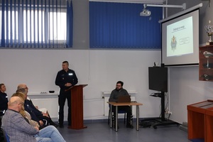 I Zastępca Komendanta Wojewódzkiego Policji w Łodzi zabiera głos.