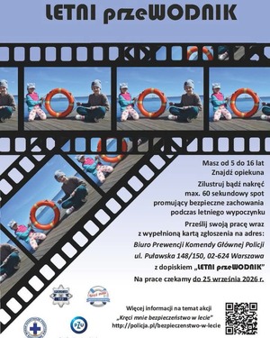 Plakat Letni Przewodnik.
